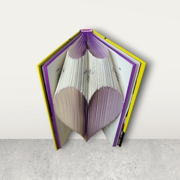 Unique 3D Folded Book Art Décor Piece - Picture 3 of 5
